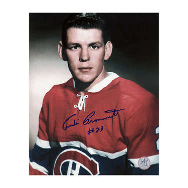 Andre Pronovost Autographed Montreal Canadiens 8x10 Photo