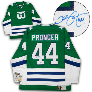 Chris Pronger Signed Hartford Whalers Throwback Breakaway Jersey