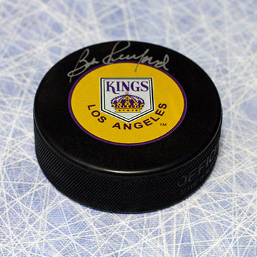 Bob Pulford Autographed Los Angeles Kings Vintage Logo Puck