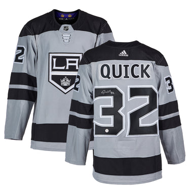 Jonathan Quick Signed Los Angeles Kings Alternate adidas Jersey