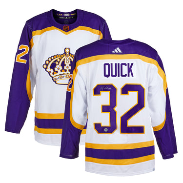 Jonathan Quick Signed Los Angeles Kings Reverse Retro 2.0 adidas Jersey
