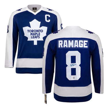 Rob Ramage Signed Toronto Maple Leafs Throwback Breakaway Jersey