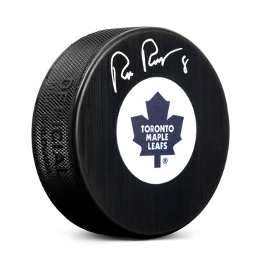 Rob Ramage Autographed Toronto Maple Leafs Retro Logo Puck