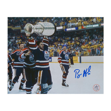 Bill Ranford Signed Edmonton Oilers 1990 Stanley Cup 8x10 Photo