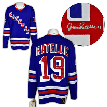 Jean Ratelle Signed New York Rangers Throwback Breakaway Jersey