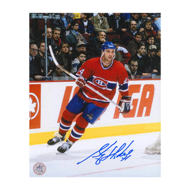 Stephane Richer Autographed Montreal Canadiens Hockey 8x10 Photo