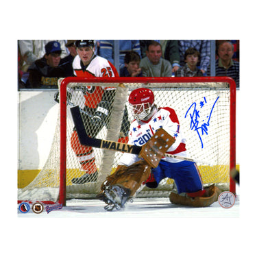 Pat Riggin Washington Capitals Autographed Goalie 8x10 Photo