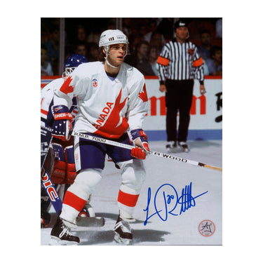 Luc Robitaille Autographed Team Canada 8x10 Photo