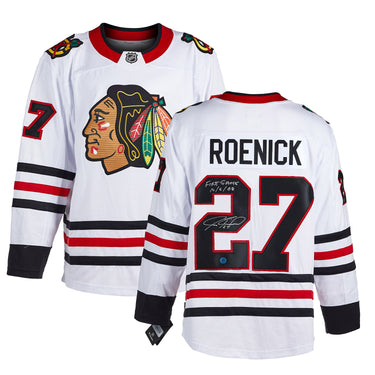 Jeremy Roenick Chicago Blackhawks Signed & Dated 1st Game Fanatics Jersey