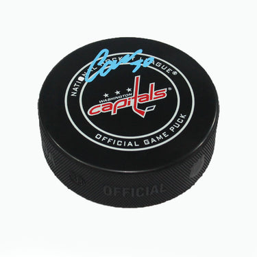 Ilya Samsonov Signed Washington Capitals Official Game Puck