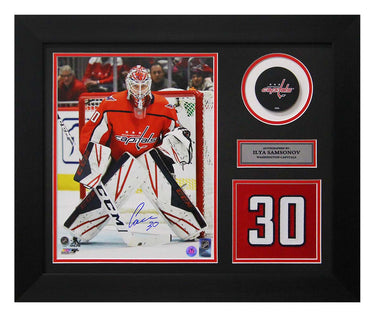 Ilya Samsonov Signed Washington Capitals Game Day Number 20x24 Frame