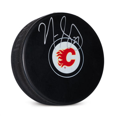 Marc Savard Autographed Calgary Flames Hockey Puck