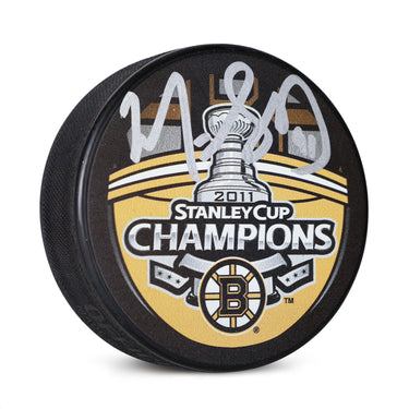 Marc Savard Autographed Boston Bruins 2011 Stanley Cup Champions Puck