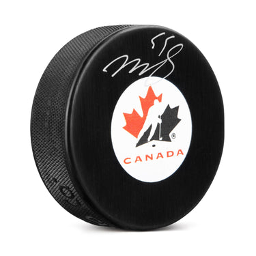 Mark Scheifele Team Canada Autographed Hockey Canada Logo Puck