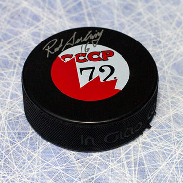 Rod Seiling Signed 1972 Summit Series Canada CCCP Hockey Puck