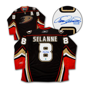 Teemu Selanne Signed Anaheim Ducks Final Season Vintage Reebok Jersey