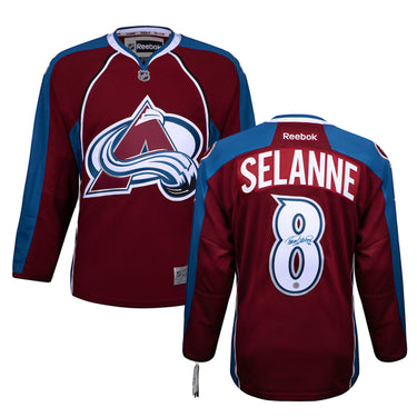 Teemu Selanne Signed Colorado Avalanche Vintage Reebok Jersey