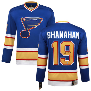 Brendan Shanahan Signed St Louis Blues Throwback Breakaway Jersey