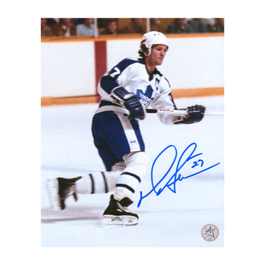 Darryl Sittler Autographed Toronto Maple Leafs Home Ice 8x10 Photo