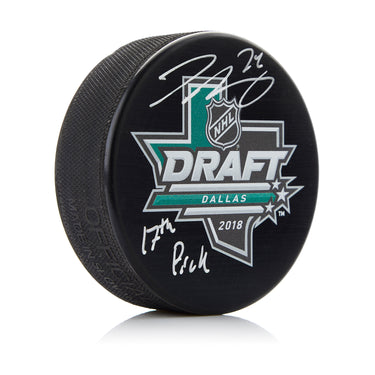 Ty Smith Signed 2018 NHL Entry Draft Puck with Note