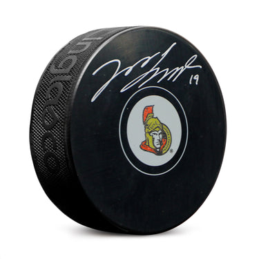 Jason Spezza Autographed Ottawa Senators Graphic Logo Puck