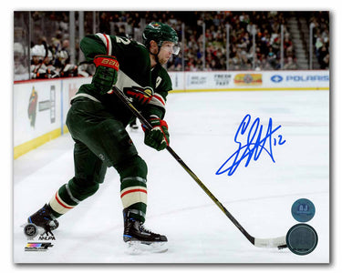 Eric Staal Autographed Minnesota Wild Goal Sniper 8x10 Photo