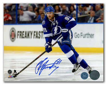 Steven Stamkos Autographed Tampa Bay Lightning Game Action 8x10 Photo