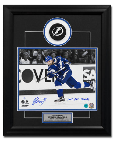 Steven Stamkos Tampa Bay Signed & Inscribed 2015 Cup Finals 20x24 Frame /15