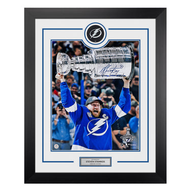 Steven Stamkos Signed Tampa Bay Lightning Stanley Cup 26x32 Frame