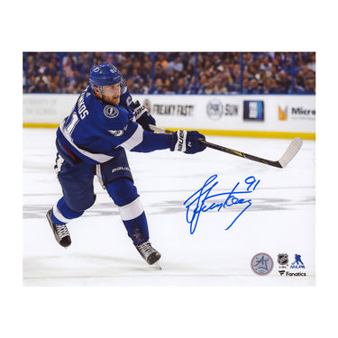 Steven Stamkos Autographed Tampa Bay Lightning Shooting 8x10 Photo