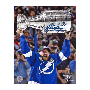 Steven Stamkos Signed Tampa Bay Lightning Stanley Cup 8x10 Photo