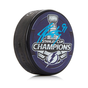 Steven Stamkos Signed Tampa Bay Lightning 2020 Stanley Cup Puck