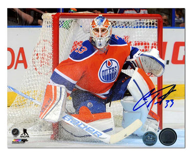 Cam Talbot Signed Edmonton Oilers Game Action 8x10 Photo