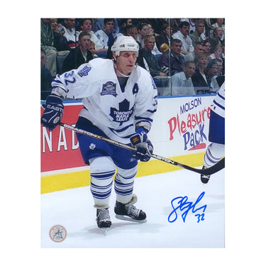 Steve Thomas Autographed Toronto Maple Leafs Game Action 8x10 Photo