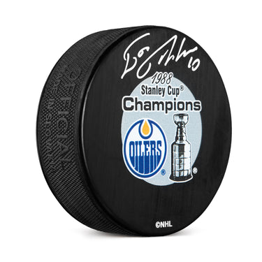 Esa Tikkanen Signed Edmonton Oilers 1988 Stanley Cup Champions Puck