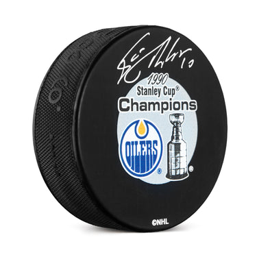 Esa Tikkanen Signed Edmonton Oilers 1990 Stanley Cup Champions Puck