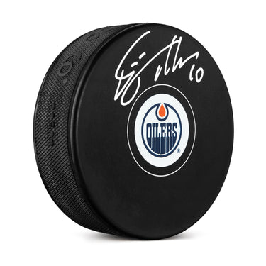 Esa Tikkanen Autographed Edmonton Oilers Hockey Puck