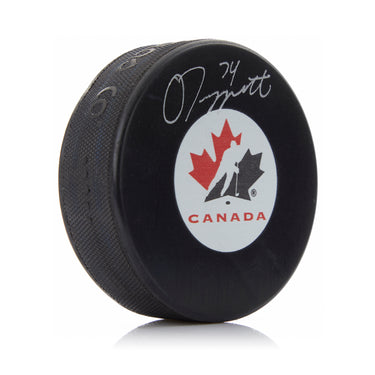 Owen Tippett Autographed Team Canada Hockey Puck