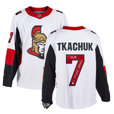 Brady Tkachuk Ottawa Senators Signed & Dated 1st Game Fanatics Jersey #/77