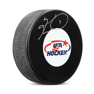 Keith Tkachuk Autographed Team USA Hockey Puck