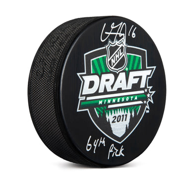 Vincent Trocheck Signed 2011 NHL Entry Draft Puck with 64th Pick Note
