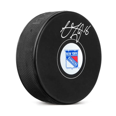 Vincent Trocheck Autographed New York Rangers Hockey Puck