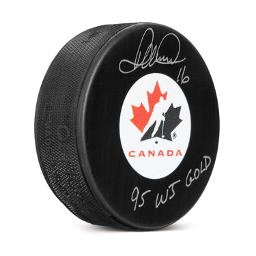 Darcy Tucker Team Canada Signed Hockey Canada Logo Puck