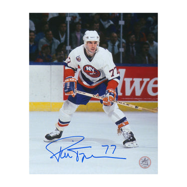 Pierre Turgeon Autographed New York Islanders Legend 8x10 Photo