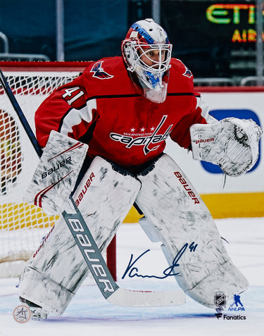 Vitek Vanecek Signed Washington Capitals Goalie 11x14 Photo