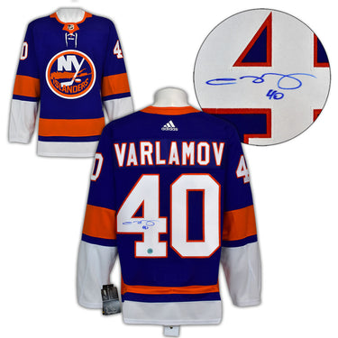 Semyon Varlamov Autographed New York Islanders adidas Jersey