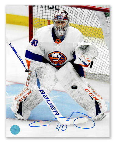 Semyon Varlamov Autographed New York Islanders Goalie 8x10 Photo