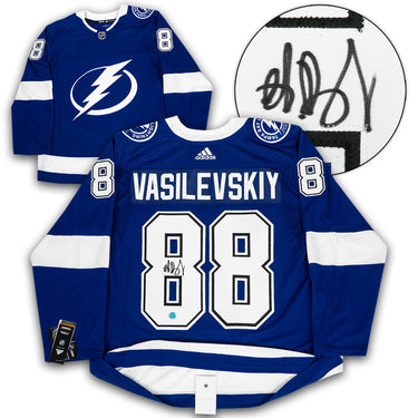 Andrei Vasilevskiy Autographed Tampa Bay Lightning Blue adidas Jersey