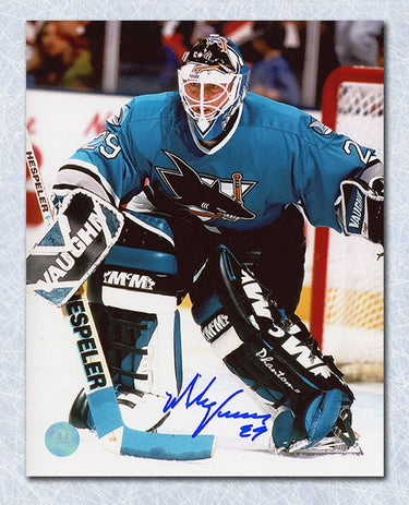 Mike Vernon Autographed San Jose Sharks Goalie 8x10 Photo