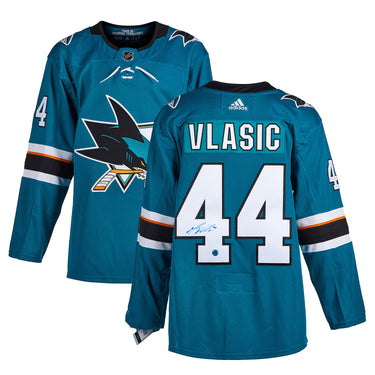 Marc-Edouard Vlasic Autographed San Jose Sharks adidas Jersey